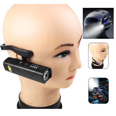 Bikight Dual Light Source Hangers Ears XPG LED Headlamp Built-In Battery USB Rechargeable Power Induction Headlight Removable Mini Flashlight for Camping Cycling Outdoor Activities