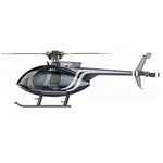 LinkMejor F07 MD500 Little Bird 2.4G 6CH 6-Axis Gyro Optical Flow Localization Altitude Hold RC Helicopter RTF