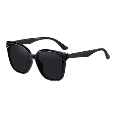 Stylish Oversized Black Sunglasses for Men Women UV400 Protection Anti-glare Eyewear for Daily Travel Driving