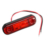 LinkMejor Side Marker Indicator Light Waterproof For 12V 24V Trailer Truck Bus Lorry Van