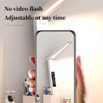 LinkMejor LED Desk Lamp Dimmable Touch Control with Calendar Temperature Clock Night Light Foldable Table Lamp for Study Reading Lamp
