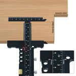 Premium Sliding Marking Gauge Aluminum Alloy Scribing Measuring Tool with Precision Depth Gauge And T-Square Ruler