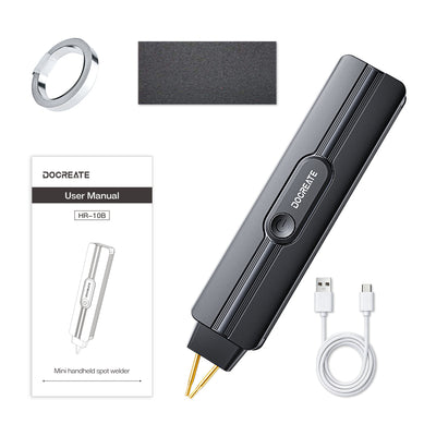 LinkMejor HR-10B Mini Handheld Spot Welder Dual-Pulse 9 Welding Levels 2200mAh 800A Max Output Type-C Rechargeable Battery Welder