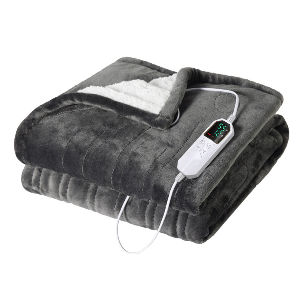 80x140cm Electric Blanket Flannel Blanket Mattress Winter Machine Washable Temperature Control Warmer Heated Throw Blanket