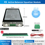 LinkMejor Active Balancer Equalizer Module With Metal-case 5A 8A Voltage Accuracy 0.01V Lithium Iron Phosphate Battery Balancing System 4S to 24S Compact Design
