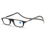 1 Pcs Lightweight Portable Soft Tape Hanging Neck Magnetic Reading Glasses Comfortable HD Anti-blue Light Presbyopia Glasses