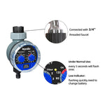 Aqualin Automatic Garden Water Timer Ball Valve #21025 Easy Install on 3/4" Faucet or Tap Adjustable Frequency and Run Time Manual Watering Durable with Robust Ball Valve