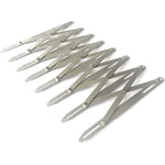 Aluminum Alloy Expanding Sewing Gauge Adjustable 24 Inch Button Guide Measurement Tool for Pleats Crafts Snaps Shirring Smocking Clothing Drapery and Woodworking