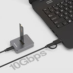 Blueendless SD03 M.2 SSD Box Base Adapter SATA/NVMe SSD Dual Protocol Solid State Type-C Mobile Hard Disk Enclosure