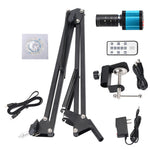LinkMejor 48MP 1080P 2K HDMI USB Industrial Video Microscope Camera Big Visual Field Manual IRIS6-60mm Zoom Lens for PCB Soldering Repair