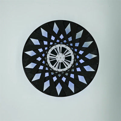 LinkMejor Time Travel Visual Arts Creative Desktop Ornaments LED Spiral Art Wall Light