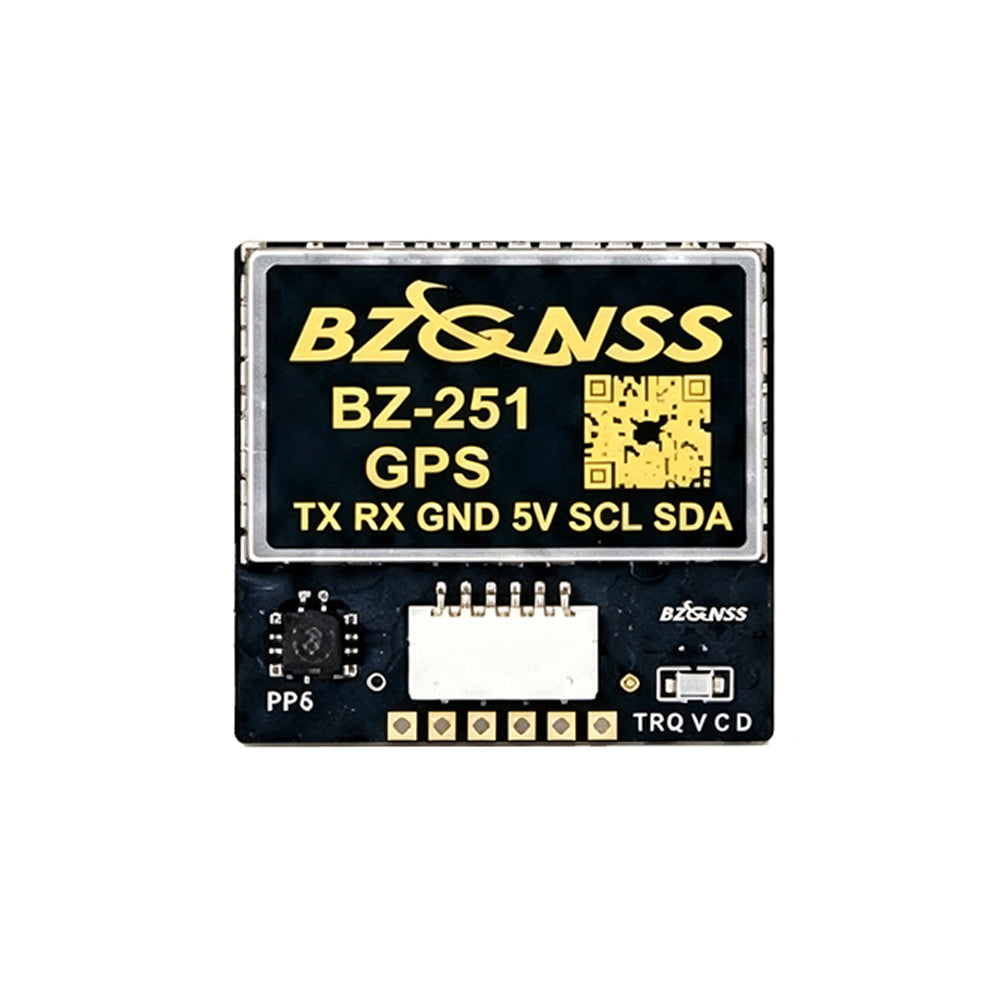 LinkMejor Black Gold 251 GPS Module with Compass High Accuracy FPV Return for RC FPV Racing Drones
