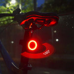 LinkMejor Bicycle Rear Light USB Charging High Visibility Multifunction Flashing With Brake Sensor Tail Light MTB Road Bike Lamps