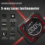 LinkMejor LM320D LM320E LM320F Digital Inclinometer Laser Angel Meter Digital Protractor Angle Measure Type-C Rechargeable Battery 3 Way Angle Meter Accurate Measurement Tool