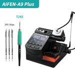 LinkMejor A9 Plus Soldering Station 120W Temperature Control 100°C-450°C Anti Splash Cleaner 4 Segment Storage 245 Tips