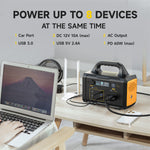 [USA Direct]PYS-PEG 300W/600W/1000W 299.5Wh/655Wh/1024Wh Portable Outdoor Power Station with Flashlight Digital Display Backup Power Supply with AC/DC/USB/PD Output for Outdoors Camping Travel Emergency