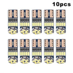10pcs Car LED T10 4014 15SMD LED Reading License Plate Trunk Lights T10 Car Signal Lamp 501 194 Bulbs 4014SMD Clearance Lights Reading Interior Lights 6000K 12V
