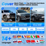 LinkMejor BT200/BT200 Pro Bluetooth OBD2 Scanner Automotive Diagnostic Tool Full System Diagnosis 15 Reset Services Compatible with All Cars