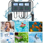WiFi Tuya Smart Water Quality Tester PH ORP TDS EC SALT S.G TEMP CF Monitor Controller Aquarium Water Quality Tester Data Logger