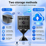 W09 Mini WiFi Smart Camera 1080P Full HD 130 Degree Wide Angle Night Vision Motion Sensor Remote Monitor Bluetooth Wireless Surveillance Camera for Home Security