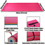 LinkMejor 12.8*5Feet Floating Water Pad 3 Layer Floating Foam Fun Mat For Water Recreation Relaxing Swimming Pool