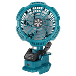 Portable Camping Fan 14.4-18V Battery Powered Clip On Fan 3 Speed Settings 2150-3300RPM Lightweight for Outdoor Stroller Tent