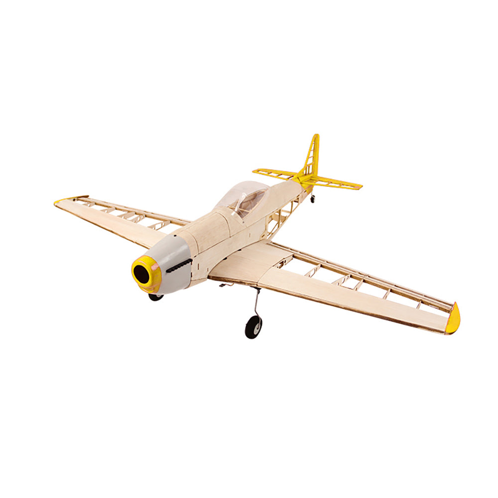 LinkMejor P-51 Mustang 1010mm Wingspan Balsa Wood RC Airplane Warbird KIT