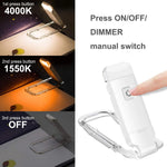 LinkMejor Rechargeable Book Reading Light Brightness Adjustable LED Clip on Book Light Eye Care Book Lamp for Kids Read Light