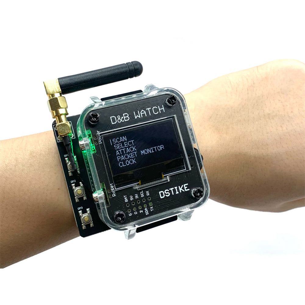 LinkMejor V4 WiFi Deauther Bad USB Watch ESP8266 Atmega32u4 Programmable Development Board Attack/Control/Test Tool LOT DS