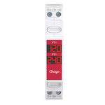 LinkMejor TOVME Digital DC Voltmeter 11-310V 1/2/3-Channel DIN Rail Mount Red LED Display Voltage Monitor for Solar System Battery Industrial Electrical Panel