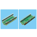 2pcs Raspberry Pi Pico Colorful Pin Header 20 Pins 2.54mm Spacing Gold-Plated Pins Quick Pin Identification Easy Soldering Electronic Components