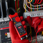 LinkMejor UT206C AC Clamp Meter 1000A 600V True RMS 6000 Counts Auto Range VFD Low-Pass Filter Diode Continuity Capacitance Tester