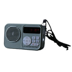 HanRongDa HRD-231 DSP Stereo Radio Music Player FM Bluetooth TF Card Playback 50 Station Memory 2000mAh Rechargeable Battery Portable LED Flashlight for Home Outdoor