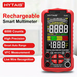 LinkMejor TS-60 Digital Multimeter 6000 Counts High Precision Rechargeable Battery Live Wire Detection AC/DC Voltage Current Measurement