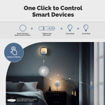 LinkMejor ZigBee3.0 Smart Wireless Button Scene Switch Tuya Battery Powered Mobile Setting Multi-scene Linkage Wireless Remote Controller