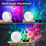 BlitzWill® BW-PLT2 Smart Star Projector with Star & Colorful LED Nebula 6 Theme Film Slides bluetooth Speaker White Noise Alarm APP& Voice Control