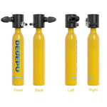 [US Direct] DEDEPU S3000-B 0.5L Mini Scuba Diving Tank Set Provide 10-15 Minutes Of Breathing Time Aluminum Oxygen Tanks Diving Equipment Snorkeling with Adapter Diving Goggles Strap Bag Pump Handbag