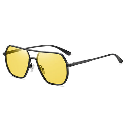 Classic Fashion Mg Aluminum Sunglasses for Men UV400 Protection Photochromic Sun Glasses Night Vision Driving Eyeglasses