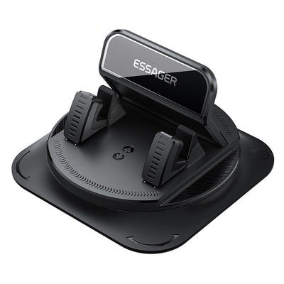 ESSAGER ES-ZJ39 Universal Car Phone Mount for Dashboard Center Console 360° Degree Rotation Strong Adhesive Base One Hand Operation Car Phone Holder