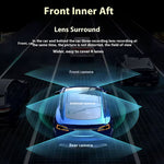 4 Lens Car Dash Cam Front Back Left Right Driving Recorder DVR Motion Detection Loop Recording Night Vision Mobile App Wide Angle Camera With / Without Wifi