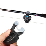 LinkMejor Fishing Alarm with LED Light Loud Sound Fish Bell Clip-On for Rod Fishing Tackle Accessories