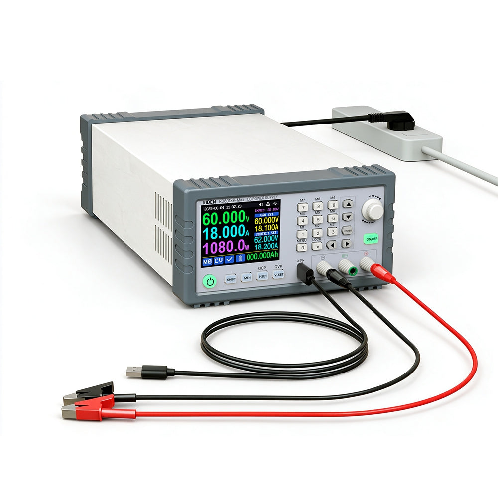 LinkMejor RD6018P-Max 1080W 60V 18A Completed Set 5 Digit AC to DC Laptop Mobile Phone Repair Regulated Power Supply