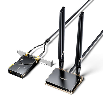 LinkMejor CM822 Wi-Fi 7 Gaming Wireless Network Card PCIe Card bluetooth 5.4 Adapter 46Gbps Speed for PC Dual Band 2.4GHz 5GHz Support Windows 11 Linux WPA3