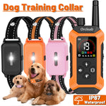 LinkMejor Dog Training Collar with LCD Display 4000FT Remote Range IP67 Waterproof Collar with Flashlight Security Keypad Lock PC-32