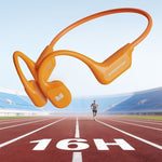 Monster MH22282 True Bone Conduction Headset Wireless bluetooth 6.0 Earphone IPX8 Waterproof Built-in 32G Memory 11.2mm Speaker AAC SBC Audio ENC Call Noise Cancelling 16H Playback Lightweight Design Open-ear Neckband Swimming Headphones