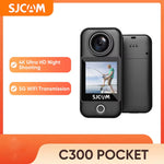 LinkMejor C300 Pocket Action Camera 4K/30FPS 6-Axis GYRO Stabilization 5G WiFi Remote Webcam Sport DV Shooting Cam