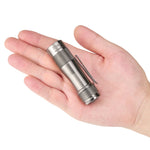 LinkMejor FWAA 1600LM EDC Titanium Polished Flashlight 3*Nichia 519AT LED Super Bright Mini LED Torch EDC Tools
