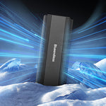 LinkMejor M2821SN External SSD Enclosure M.2 Dual Protocol  NVMe&NGFF 10Gbps USB 3.2 Type-C Aluminum Alloy Portable Solid State Drive Case Tools-free