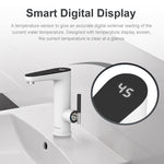 3200W Instant Electric Water Heater Faucet IPX4 Waterproof Lever-Adjustable Temperature Control EU Plug for Kitchen Bathroom Rapid Heating