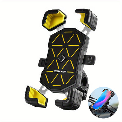 LinkMejor 360° Adjustable Rotation Bike Universal Phone Holder  4.5''-7.2'' Shockproof Anti-slip Mobile Phone Stand Motorcycle Bracket